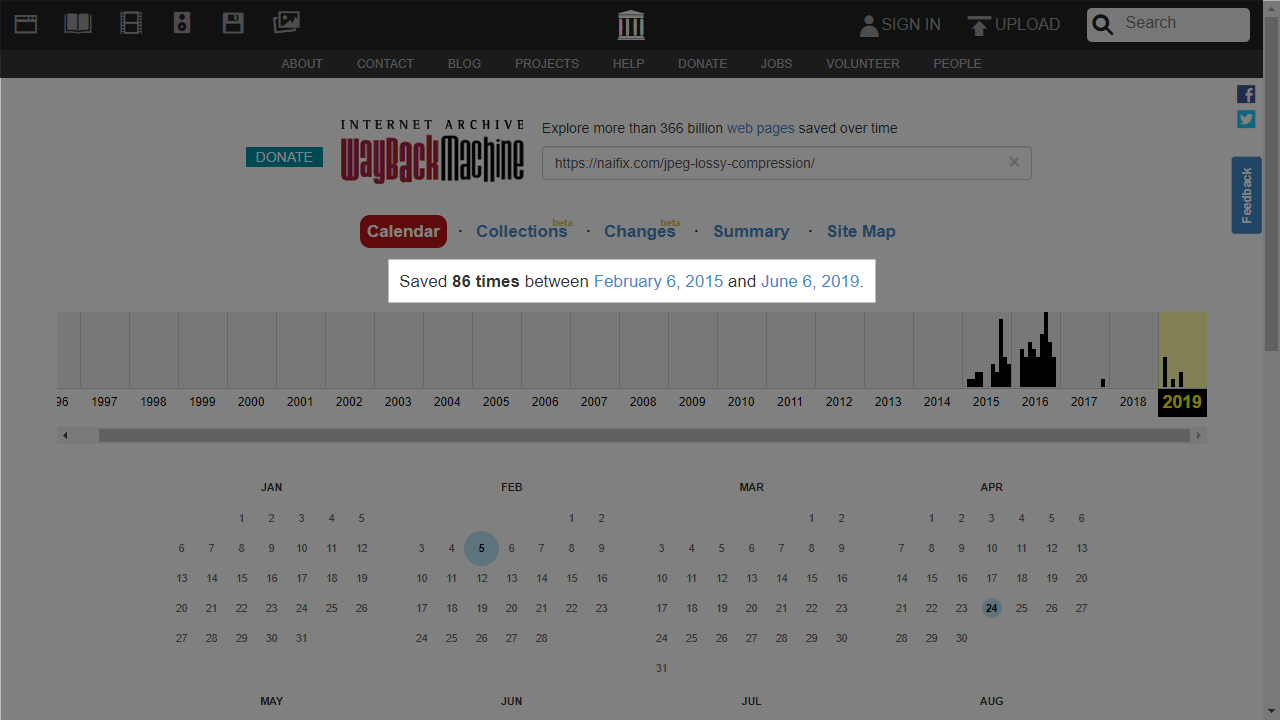 Internet Archive: Wayback Machine