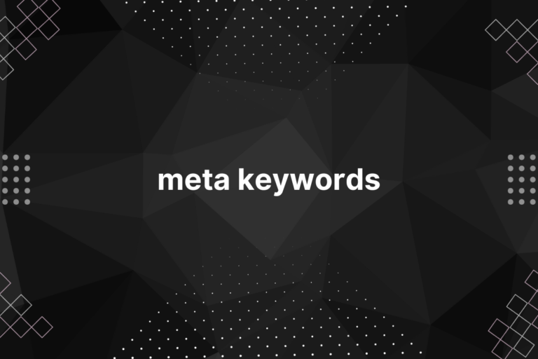 meta keywords