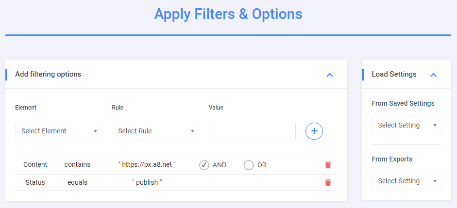 Add filtering options 公開記事を対象にする